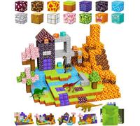 Bloques de construcción magnéticos, 100 unidades, bloques magnéticos para manualidades, juguetes magnéticos con 4 dinosaurios para regalo a partir de 3, 4, 5, 6, 7, 8 años, niños, niñas, juegos