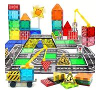 Bloques de construcción magnéticos, juguetes para niños, juguetes magnéticos STEM, juguetes magnéticos para niños pequeños, juguetes sensoriales Montessori, adecuados para niños y niñas a partir de 3