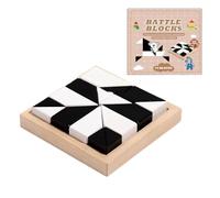 Bloques de construcción Ocultos para niños - Juego de lógico Juego de Aprendizaje de 3 4 5 años | Rompecabezass de Cubo pedagógico con Libro de Ejercicios | Ideas de Regalos