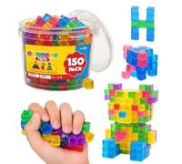 Bloques de construcción para niños, apilables, interactivos, juguetes educativos, 120 piezas, juego de bloques de construcción para niños, para niñas, escuela, preescolar, aula, guardería, viajes y