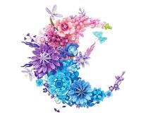 Bloques de construcción románticos de flores de luna, modelo de ramo para decoración del hogar y regalo (977 piezas)