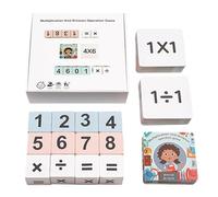 Bloques de Conteo para Matemáticas - Juguetes De Madera para Aprendizaje Infantil,Juguete de Conteo para Multiplicación y División | para Niños y Niñas Estudiantes Primaria Escuela Instrucción Grupal