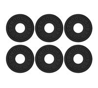 Bloques de correa de guitarra, 6 cierres de seguridad de silicona de alta calidad (estilo O, negro)