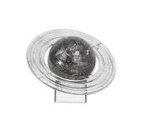 Bloques de cristal 3D Bloques de rompecabezas de bricolaje translúcido para el juguete en forma de Saturno (Gris)
