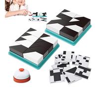 Bloques De De Pensamiento Rápido - 10,24x10,24x2,17 Pulgadas Juguete De Mesa ABS 500g | De Lógica De Aprendizaje con Bandeja De Almacenamiento: Juego Educativo para