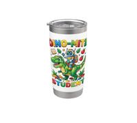 Bloques de dinosaurios de montar robot para estudiantes Dino-Mite Vaso térmico de acero inoxidable de doble pared