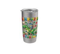 Bloques de dinosaurios de montar robot para estudiantes Dino-Mite Vaso térmico de acero inoxidable de doble pared