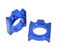 Bloques de Eje de Ajustador de Cadena Trasera CNC for Motocicleta, for Honda CRF250R CRF450R CRF250RX CRF450RX CRF250X CRF450X(Blue)