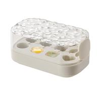 Bloques de hielo Moldes y bandejas, bandeja de bloques de hielo - Tapa de prensa de molde de hielo Cosd a prueba de fugas de congelación rápida con almacenamiento | Ahorro de espacio lavable 8 grill