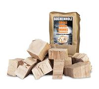 Bloques de incienso para barbacoa, haya, roble, 2 - 4 kg, XXXL horno para ahumar madera, barbacoa, accesorios para ahumar, fichas Kingpower, cantidad: 4 kg de roble