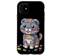 Bloques de Juguete Scottish Fold Cat Coupari Carcasa para iPhone 11