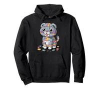 Bloques de Juguete Scottish Fold Cat Coupari Sudadera con Capucha