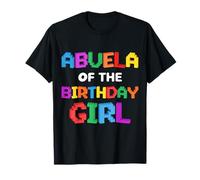 Bloques de Ladrillos de Abuela of The Birthday Girl Master Builder Camiseta