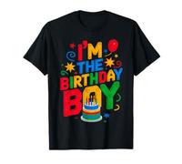 Bloques de Ladrillos de construcción I'm The Birthday Boy Master Builder Camiseta