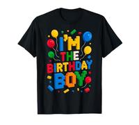 Bloques de Ladrillos de construcción I'm The Birthday Boy Master Builder Camiseta