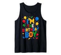 Bloques de Ladrillos de construcción I'm The Birthday Boy Master Builder Camiseta sin Mangas