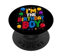 Bloques de Ladrillos de construcción I'm The Birthday Boy Master Builder PopSockets PopGrip Adhesivo