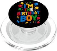 Bloques de Ladrillos de construcción I'm The Birthday Boy Master Builder PopSockets PopGrip para MagSafe