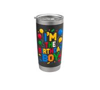 Bloques de ladrillos de construcción I'm The Birthday Boy Master Builder Vaso térmico de acero inoxidable de doble pared