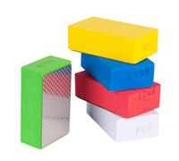 Bloques de lijado de diamante, 5 piezas de pulido de vidrio, almohadilla de pulido a mano, bloque de pulido para azulejos de cerámica, vidrio, lijar hormigón (60# 120# 240# 400# 1000#)