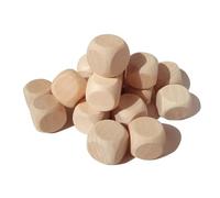 Bloques de Madera for Manualidades 300 Piezas Dados de Madera en Blanco Patrón de Punto Personalizado Dados Digitales Hechos a Mano Grabado láser Dados de Juego de Mesa 12 mm