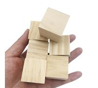Bloques de Madera para Tallar 6 bloques de madera sin terminar 3 cm for manualidades, cubos pino cuadrados for pintar, rompecabezas, tallar y(6PCS 3CM 1.2INCH)