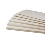 Bloques de madera sin tratar, Paquete de 5 tableros madera alcanfor 200x100 mm 3-15 for bricolaje(10mm)