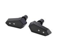 Bloques de parachoques Mejora la protección con deslizadores de marco, parachoques de aluminio, protectores contra choques fáciles de montar para motocicletas.(Black)