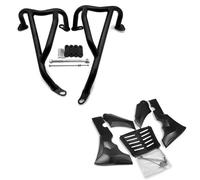 Bloques de parachoques Protectores de motor de motocicleta, marcos protectores, parachoques, compatibles con Honda Rebel CMX300 CMX500 2017-2023 2024, cubierta inferior lateral.(Black-1 Set CMX300)