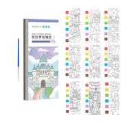 Bloques de pintura de acuarela para adultos,Bloque de papel de acuarela,Juego de pintura de acuarela de papel con pinceles y pinturas: papel de dibujo portátil, material de arte para niños, adultos