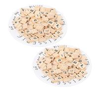 Bloques de Rompecabezas del Alfabeto de Madera, Juguete Educativo ecológico Natural para niños, artesanías de Aprendizaje Preescolar, Juego de 100 Uds., 18x20mm (Minúsculas Mixtas)