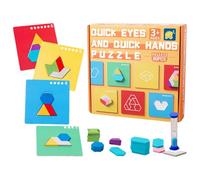 Bloques De Rompecabezas, Juego De Ingenio con Formas para Estimular La Mente, Juguetes de Aprendizaje Preescolar para Niños y Niñas de 3+ Años