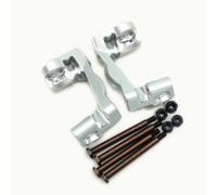 Bloques de rueda delantera de aluminio C cubos plateados para Traxxas Mini Maxx Rally VXL Slash 4x4 XRT 10732 10733