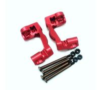 Bloques de ruedas delanteras de aluminio en C rojos para Traxxas Mini Maxx Rally VXL Slash 4x4 XRT 10732 10733