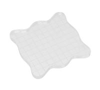 Bloques de sello acrílicos transparentes con líneas de cuadrícula, cuadrados con bordes de curva Herramientas de estampado esenciales para hacer manualidades de Scrapbooking,(10 * 10cm)