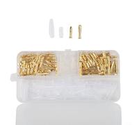 Bloques de terminales, 120 piezas de conectores de terminales de cable de 4,0 mm, macho y hembra para motocicleta, coche, barco, fácil conexión a presión, baja resistencia, uso industrial