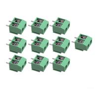 Bloques de terminales de 2 pines tipo tornillo de 5,08 mm de paso KF301-2P compatible con, PIC, AVR, unidades de programación y módulos de alimentación