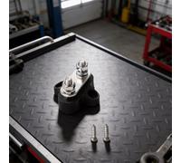 Bloques de terminales de barra colectora de batería M6 de doble conexión, distribución de energía de 12-48 V CC con carcasa ABS rojo/negro, para coche, camión, RV, cableado solar (negro)