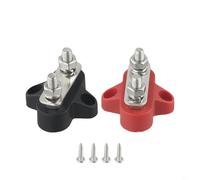 Bloques de terminales de barra colectora M6 2PC para soluciones de cableado automotriz y marino de 12V 48V