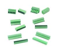 Bloques de terminales enchufables Conector de bloque de terminales de 3,81 mm con paso de 10/5 pares, 2EDG, 3,81 mm, 2-15 pines, PCB, conector de tornillo(Straight needle,5Pair,4P)