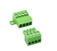 Bloques de terminales enchufables Terminal de acoplamiento 2EDGRKC con placa de bloqueo de 10 pares, 15EDGKP, placa base fija de 3,5 mm/3,81 mm, 2 pines, 24 pines(3pin,Pitch 3.5mm)