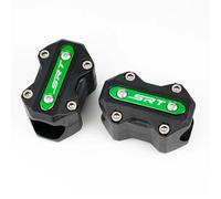 Bloques de Tope para QJMOTOR SRT900SX 900 SRT 800 800X 800SX SVT 650 X SRT700 Protector De Motor para Motocicleta, Bloque Defensa(1pair-Green)