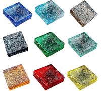 Bloques de vidrio y ladrillos de cristal Glass Bricks Pack of 9 Crystal Blocks 5.9x5.9x1.9 Inches for Wall Partitions