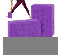 Bloques De Yoga - Ligero Alta Densidad 2 Piezas Suave | Bloques Espuma Para Pilates Y Gimnasia,Para Principiantes Mujeres Adultos Equilibrio Flexibilidad Hogar Estudio Gimnasio
