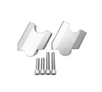 Bloques elevadores Manillar Abrazadera para Elevador De Manillar Motocicleta para XT1200Z Super Tenere 1200 2010-2018 2013 2014 2015 2016 2017 XT Z (28 Mm)(Plata)