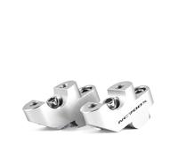Bloques elevadores Manillar Elevador De Manillar Motocicleta para NC700X, 700x, NC700, NC750X, NC750S Y NC700S. Abrazadera Adaptadora Reposicionamiento(Plata)
