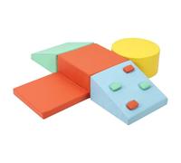 Bloques Espuma Psicomotricidad de 5 Piezas, Bloques de Espuma para Niños con Incluye Bloques para Escalar, Gatear y Deslizarse, Psicomotricidad Infantil, Alfombra Sensorial Bebé