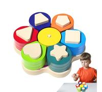 Bloques Geométricos Asociación Forma y Color,Bloques De Correspondencia - Geométricos | Geométricos a Asociar Reconocimiento Formas y Colores Educativo Despertar Juego en de Madera po