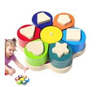 Bloques Geométricos de Asociación Forma y Color | Asociación - Clasificación | Bloques Geométricos a Asociar Reconocimiento Formas y Colores Juguete Educativo Despertar Juego en de Madera para