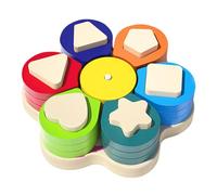 Bloques Geométricos para Emparejar Formas y Colores | Juego de Emparejar | Color Y Forma,Juego Educativo De Reconocimiento De Formas Geométricas Y Colores para Niños Y Niñas